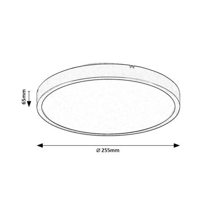 Rabalux - LED Koupelnové stropní svítidlo LED/12W/230V 3000/4000/6000K IP44 pr. 25,5 cm bílá