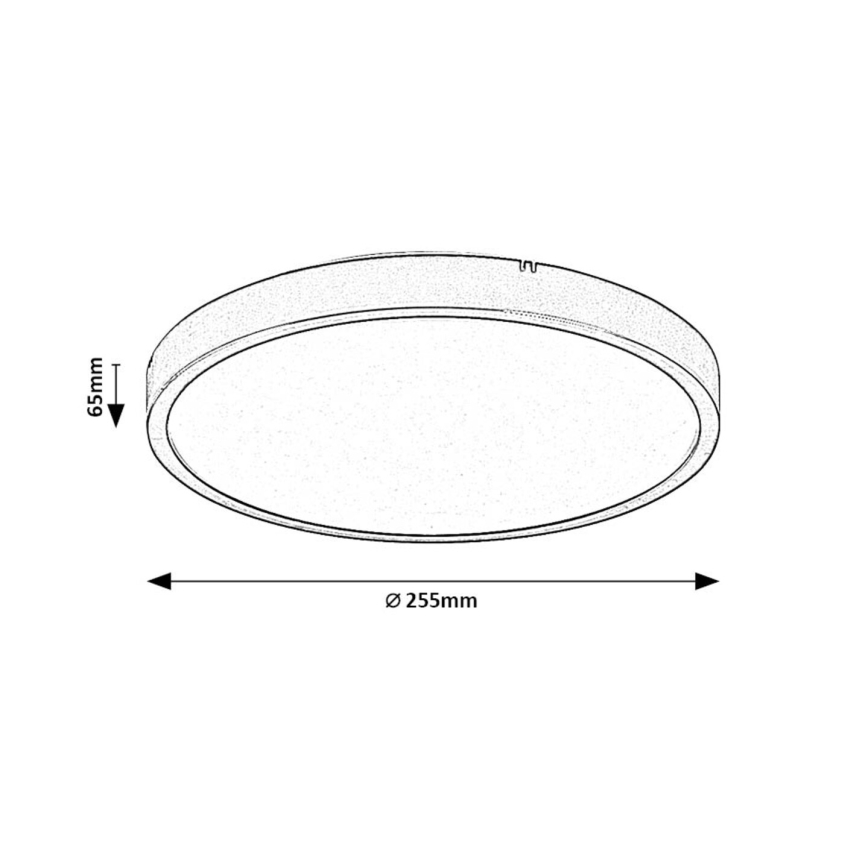 Rabalux - LED Koupelnové stropní svítidlo LED/12W/230V 3000/4000/6000K IP44 pr. 25,5 cm bílá