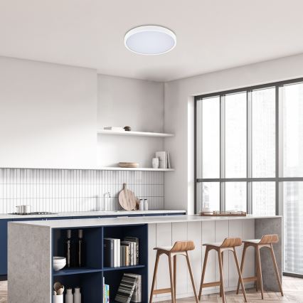 Rabalux - LED Stmívatelné koupelnové stropní svítidlo LED/36W/230V 3000-6000K IP44 pr. 42 cm bílá + dálkové ovládání