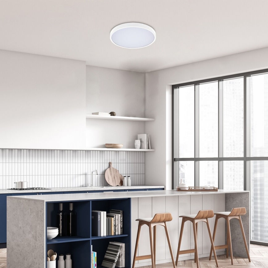 Rabalux - LED Stmívatelné koupelnové stropní svítidlo LED/36W/230V 3000-6000K IP44 pr. 42 cm bílá + dálkové ovládání
