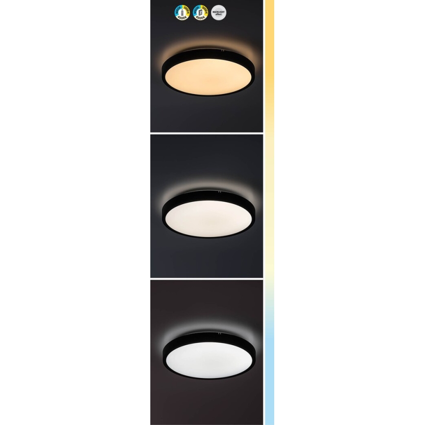 Rabalux - LED Stmívatelné koupelnové stropní svítidlo LED/36W/230V 3000-6000K IP44 pr. 42 cm bílá + dálkové ovládání