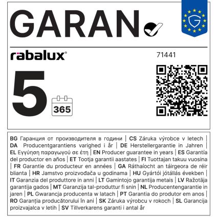 Rabalux - LED RGB Stmívatelné koupelnové stropní svítidlo LED/36W/230V 3000-6000K Wi-Fi Tuya IP44 pr. 42 cm černá