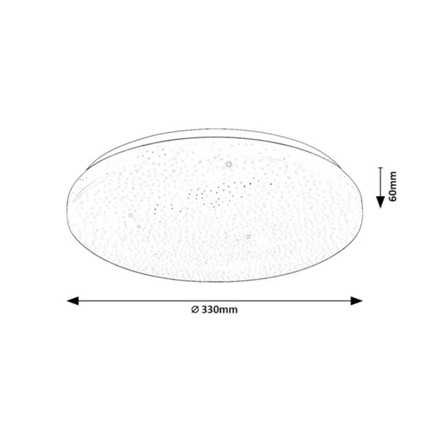 Rabalux - LED Stmívatelné stropní svítidlo LED/22W/230V 3000-6500K pr. 33 cm + dálkové ovládání