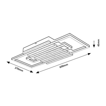 Rabalux - LED Stropní svítidlo LED/28W/230V 3000/4500/6000K