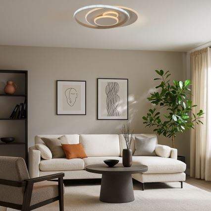 Rabalux - LED Stmívatelné stropní svítidlo LED/57W/230V 3000-6000K 48,5x40 cm + dálkové ovládání