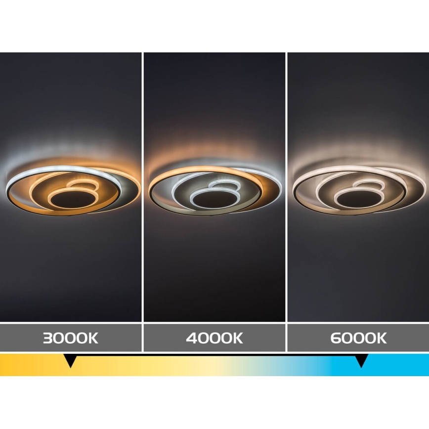 Rabalux - LED Stmívatelné stropní svítidlo LED/57W/230V 3000-6000K 48,5x40 cm + dálkové ovládání