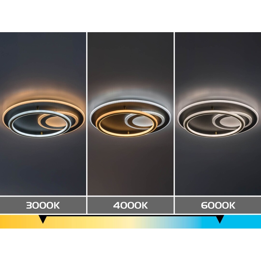Rabalux - LED Stmívatelné stropní svítidlo LED/60W/230V 3000-6000K pr. 50 cm + dálkové ovládání