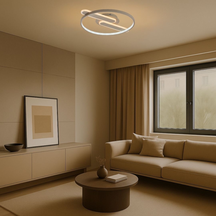 Rabalux - LED Stmívatelné stropní svítidlo LED/55W/230V 3000-6000K 53x45 cm + dálkové ovládání