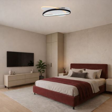Rabalux - LED Stmívatelné stropní svítidlo LED/57W/230V 3000-6000K 45x30,5 cm + dálkové ovládání