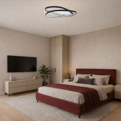 Rabalux - LED Stmívatelné stropní svítidlo LED/57W/230V 3000-6000K 53x38 cm + dálkové ovládání