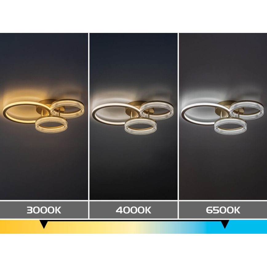 Rabalux - LED Stmívatelné stropní svítidlo LED/38W/230V 3000-6500K 58,5x38 cm + dálkové ovládání