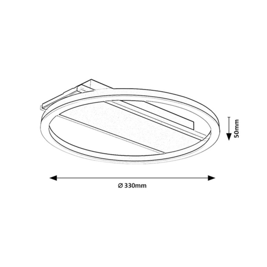 Rabalux - LED Stropní svítidlo LED/24W/230V pr. 33 cm