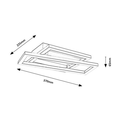 Rabalux - LED Stropní svítidlo LED/24W/230V 37x22,5 cm