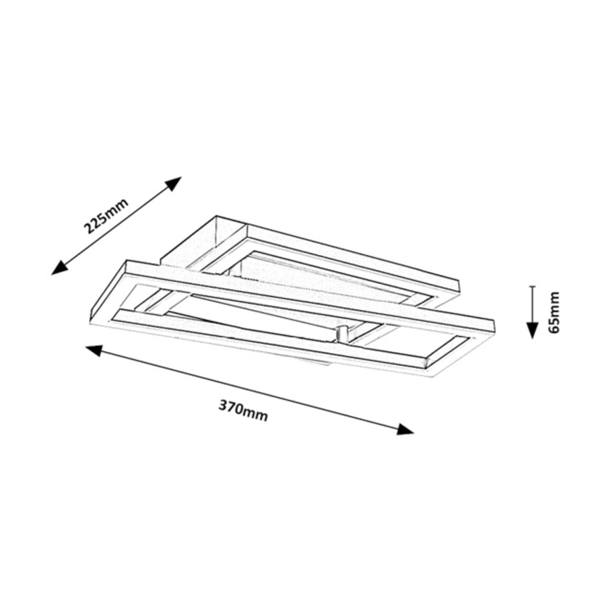 Rabalux - LED Stropní svítidlo LED/24W/230V 37x22,5 cm