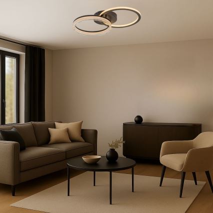 Rabalux - LED Stmívatelné stropní svítidlo LED/38W/230V 3000-6500K 60x35 cm + dálkové ovládání