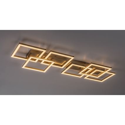 Rabalux - LED Stmívatelné stropní svítidlo LED/40W/230V 3000-6500K 33x100 cm zlatá + dálkové ovládání