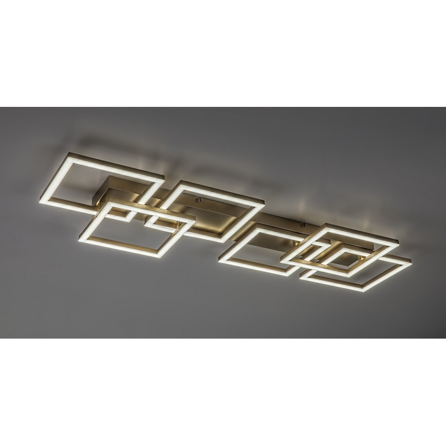 Rabalux - LED Stmívatelné stropní svítidlo LED/40W/230V 3000-6500K 33x100 cm zlatá + dálkové ovládání