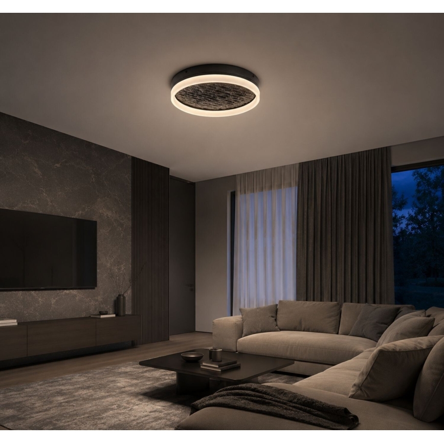 Rabalux - LED Stmívatelné stropní svítidlo LED/24W/230V 3000-6500K pr. 40 cm černá + dálkové ovládání