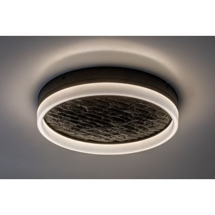 Rabalux - LED Stmívatelné stropní svítidlo LED/24W/230V 3000-6500K pr. 40 cm černá + dálkové ovládání