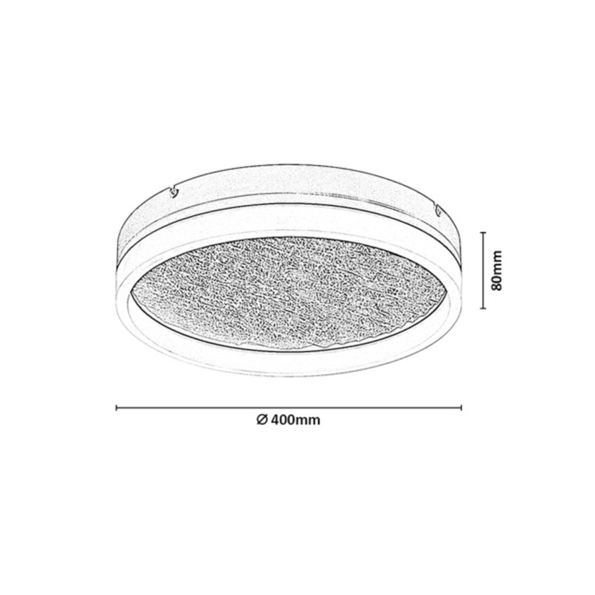 Rabalux - LED Stmívatelné stropní svítidlo LED/24W/230V 3000-6500K pr. 40 cm béžová + dálkové ovládání
