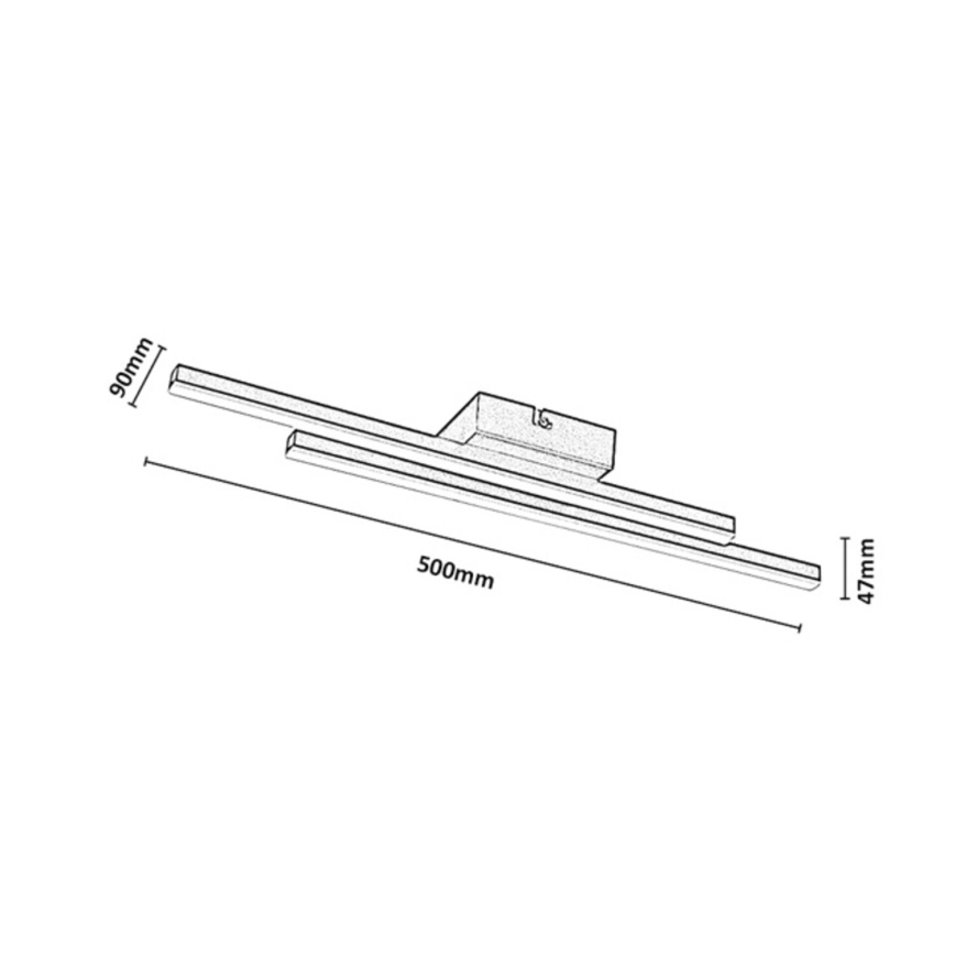 Rabalux - LED Stropní svítidlo LED/12W/230V 3000K černá