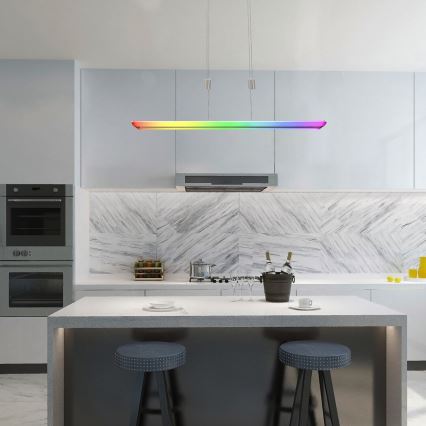 Rabalux - LED RGB Stmívatelný lustr na lanku LED/24W/230V Wi-Fi Tuya + dálkové ovládání