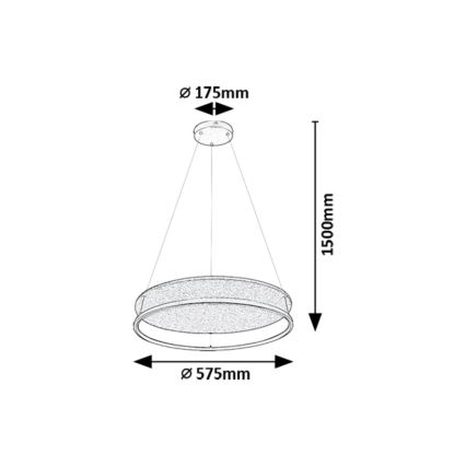 Rabalux - LED Lustr na lanku LED/40W/230V 3000/4000K