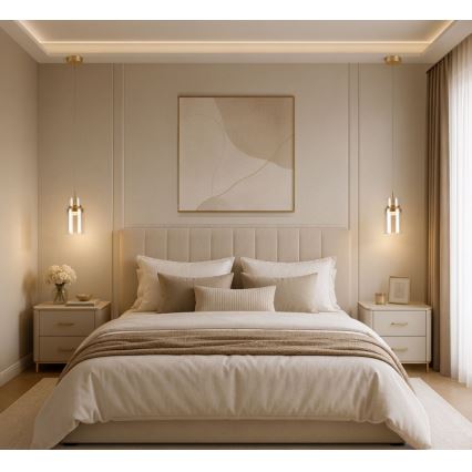 Rabalux - LED Lustr na lanku LED/10W/230V 3000K zlatá