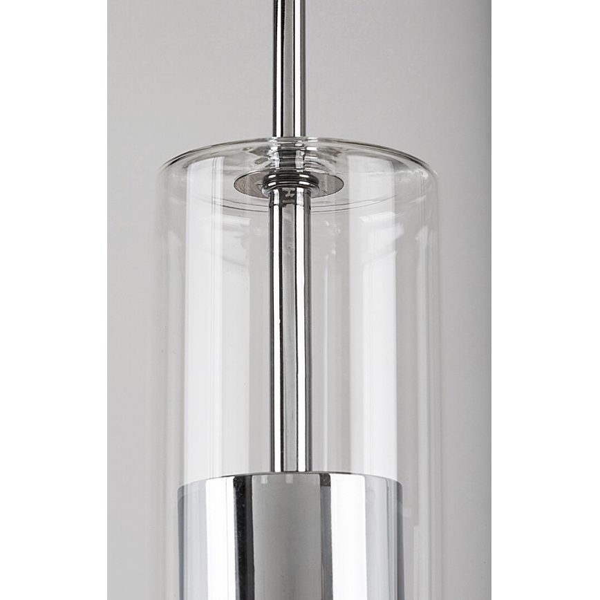 Rabalux - Lustr na lanku 1xGU10/50W/230V čirá/lesklý chrom