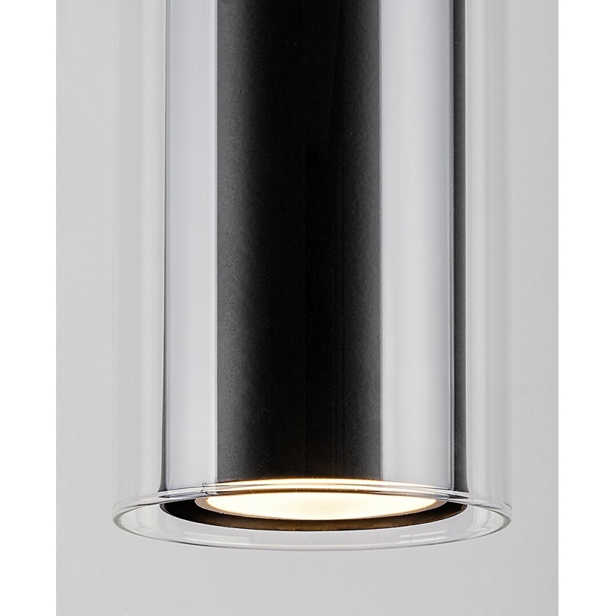 Rabalux - Lustr na lanku 1xGU10/50W/230V čirá/černá