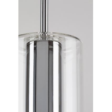 Rabalux - Lustr na lanku 1xE27/40W/230V čirá/lesklý chrom