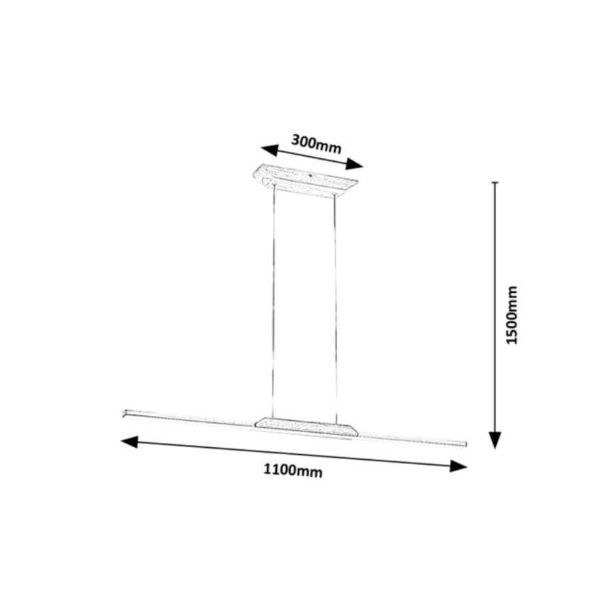 Rabalux - LED Lustr na lanku LED/26W/230V 4000K buk