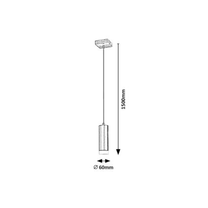 Rabalux - Lustr na lanku 1xGU10/5W/230V dub