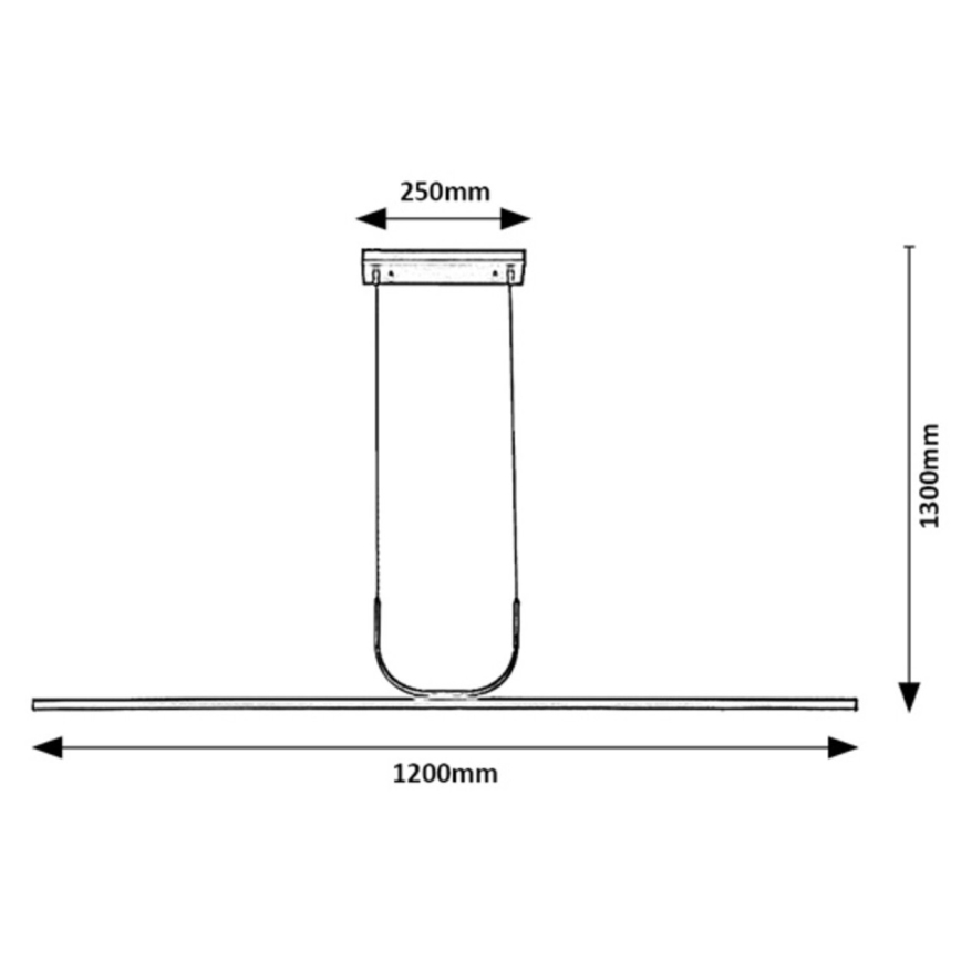 Rabalux - LED Lustr na lanku LED/25W/230V 3000K lesklý chrom