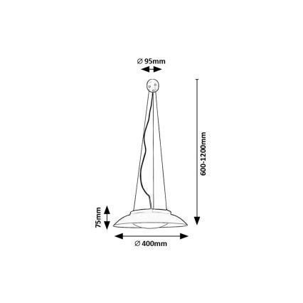 Rabalux - LED Lustr na lanku LED/24W/230V 3000K