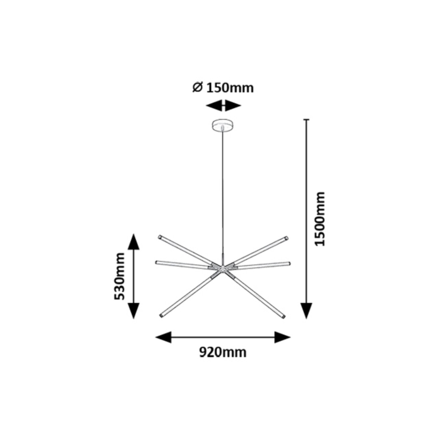 Rabalux - LED Lustr na lanku LED/36W/230V 3000K