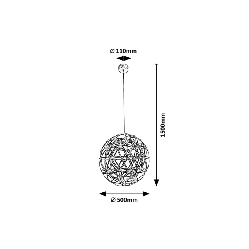Rabalux - LED Lustr na lanku LED/16W/230V 3000K lesklý chrom