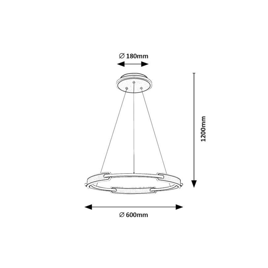 Rabalux - LED Lustr na lanku LED/45W/230V 3000K/4000K