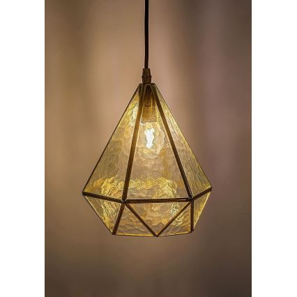 Rabalux - Tiffany vitrážový lustr na lanku 1xE14/40W/230V zlatá