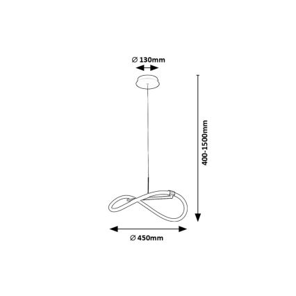 Rabalux - LED Lustr na lanku LED/15W/230V 4000K