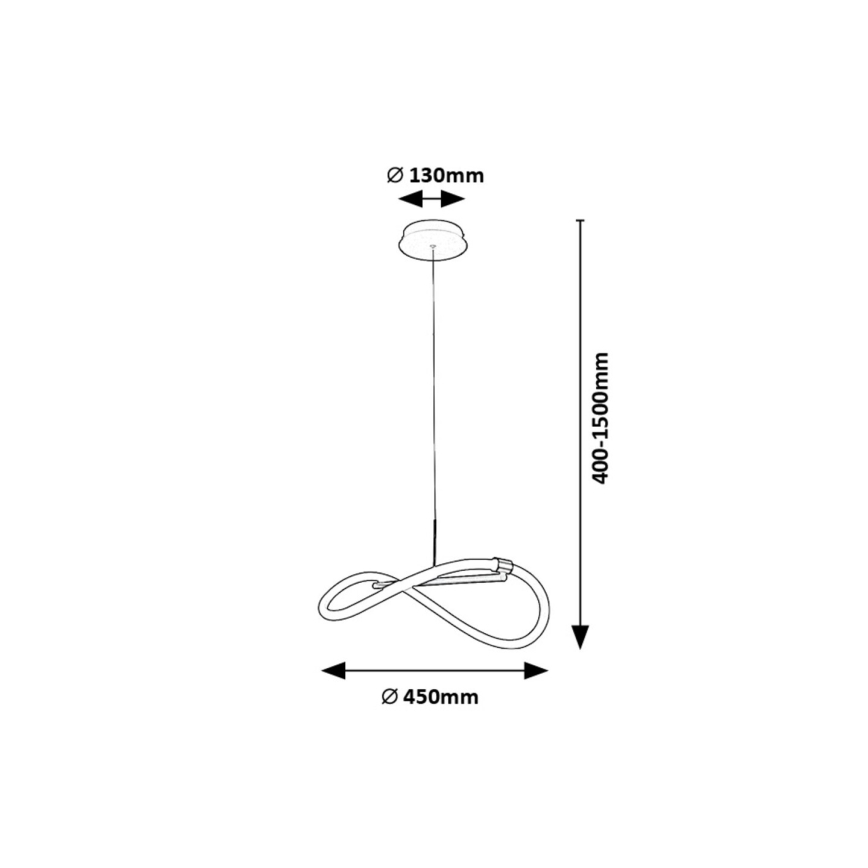 Rabalux - LED Lustr na lanku LED/15W/230V 4000K