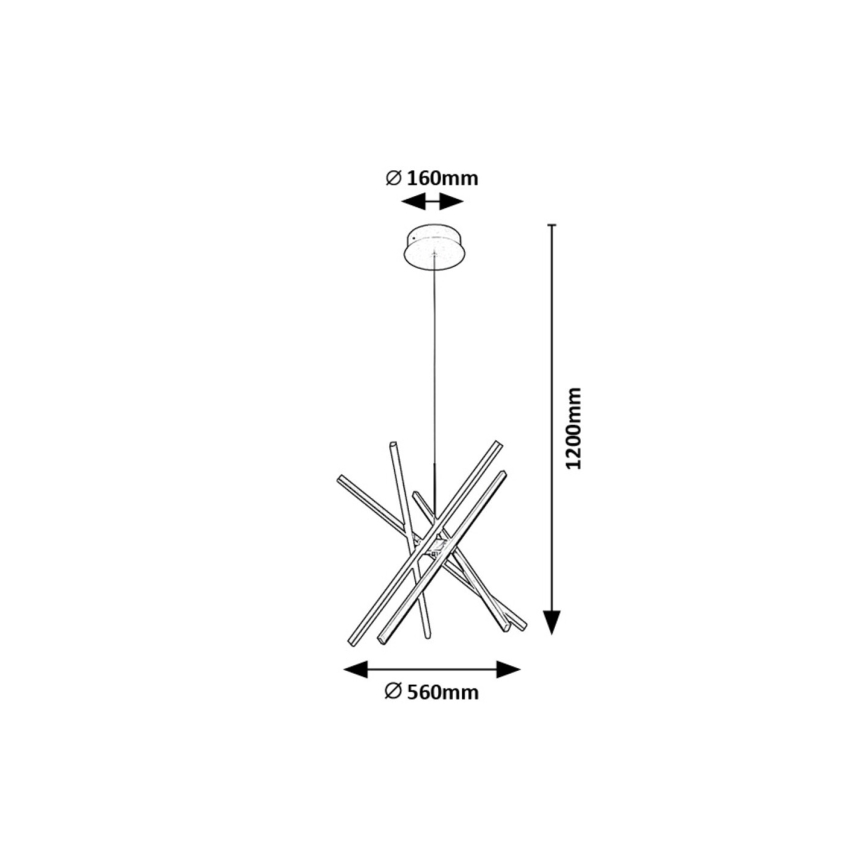 Rabalux - LED Lustr na lanku LED/48W/230V 4000K