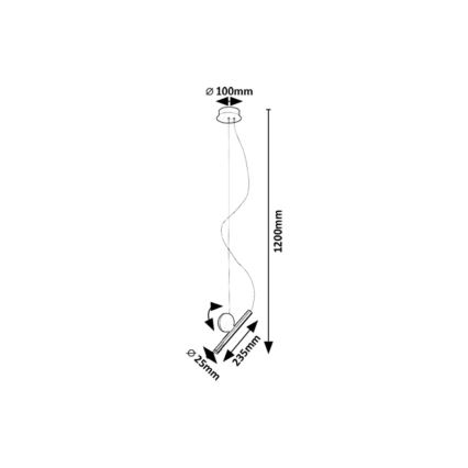 Rabalux - LED Lustr na lanku LED/3W/230V 3000K