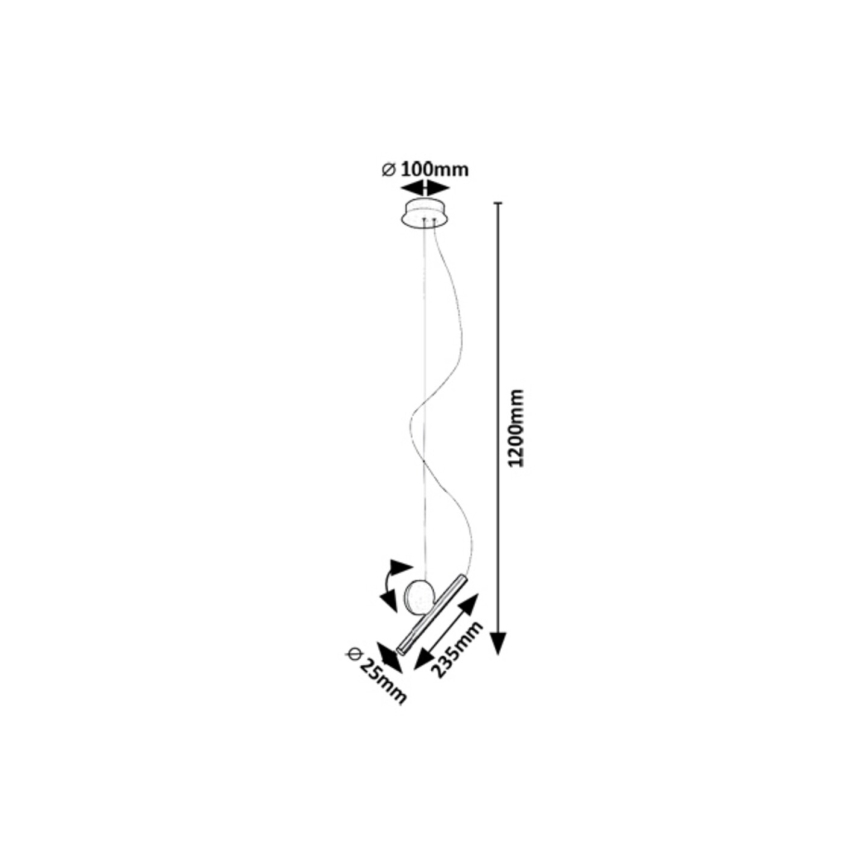 Rabalux - LED Lustr na lanku LED/3W/230V 3000K