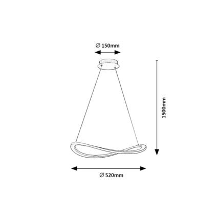 Rabalux - LED Lustr na lanku LED/40W/230V 3000K