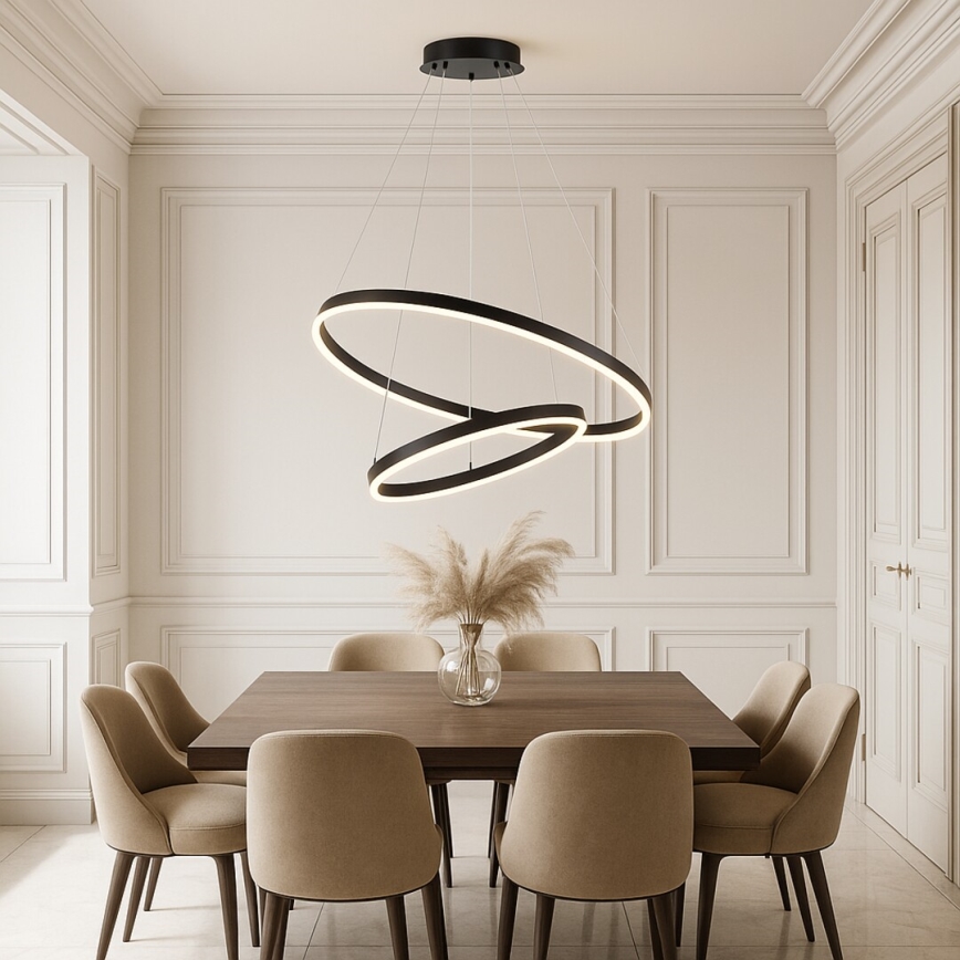 Rabalux - LED Stmívatelný lustr na lanku LED/80W/230V 3000-6500K + dálkové ovládání
