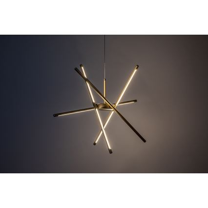 Rabalux - LED Lustr na lanku LED/40W/230V 3000K zlatá