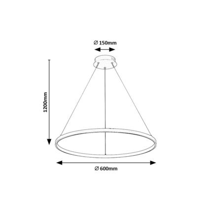 Rabalux - LED Lustr na lanku LED/55W/230V 3000K