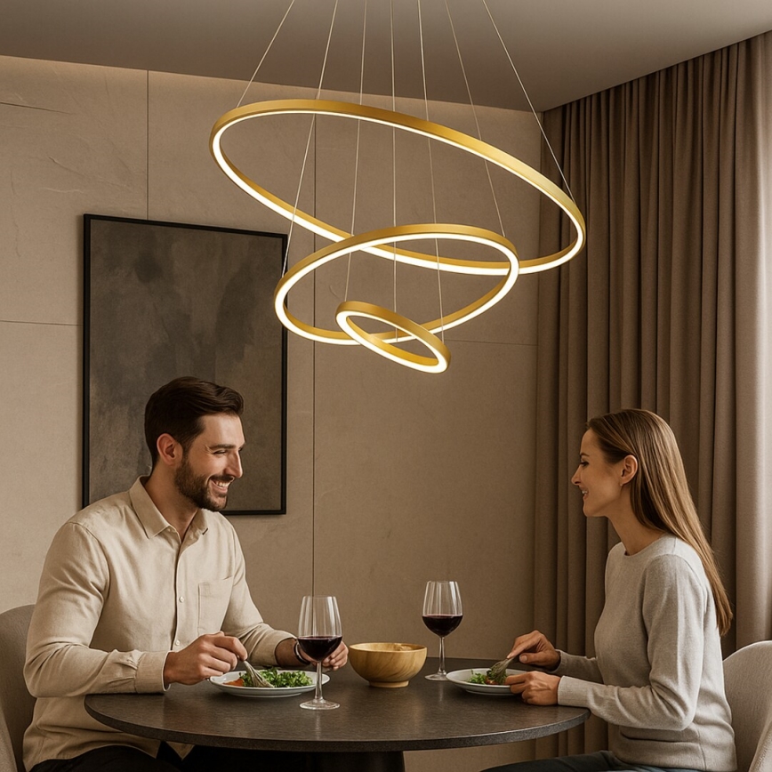 Rabalux - LED Stmívatelný lustr na lanku LED/90W/230V 3000-6500K + dálkový ovladač