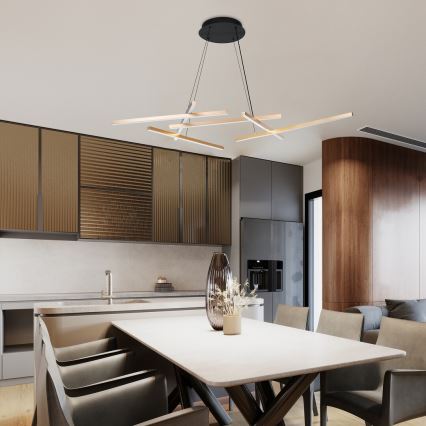 Rabalux - LED Stmívatelný lustr na lanku LED/40W/230V 3000-6500K + dálkové ovládání
